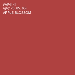 #AF4141 - Apple Blossom Color Image
